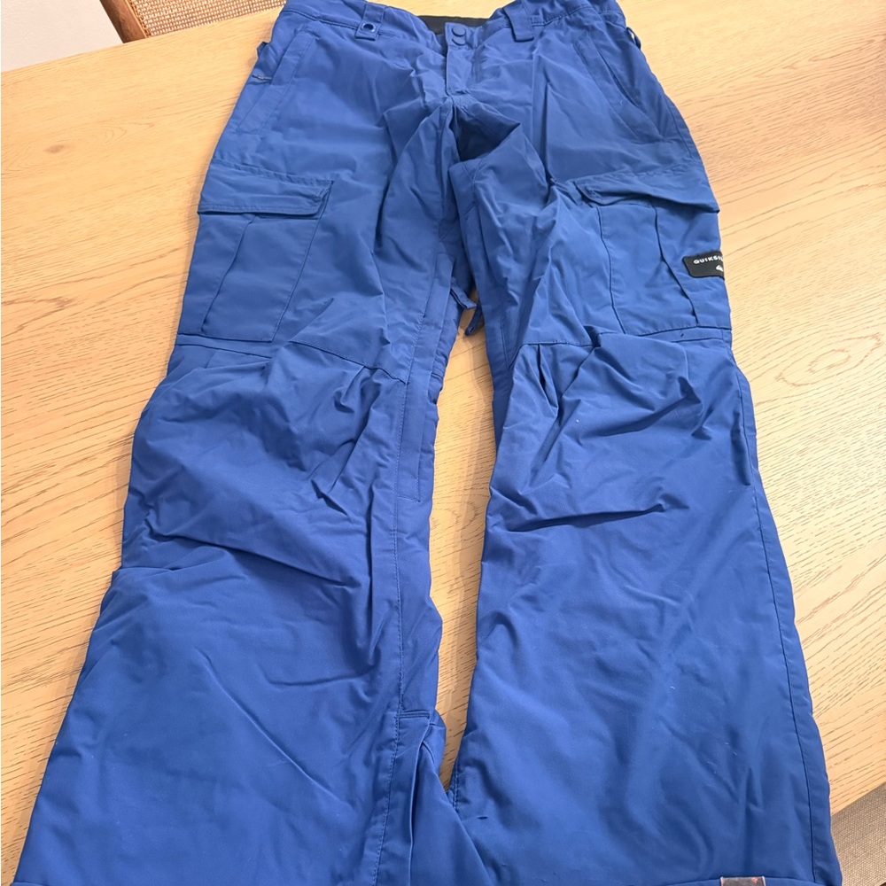 Quiksilver Men's Blue Cargo snowboard Pants
